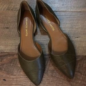 Franco Sarto Army green flats like new